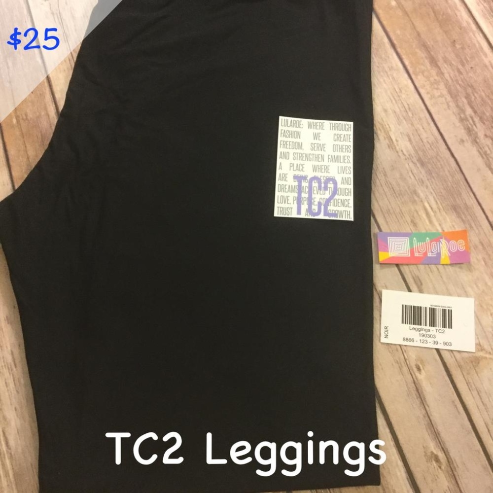 LuLaRoe Black Leggings NEW TC2